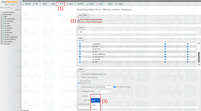 نکات مهم در رابطه با پشتیبان گیری از دیتابیس