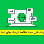 تنظیم رابط های مجاز شناسه ایرنیک برای ثبت دامین
