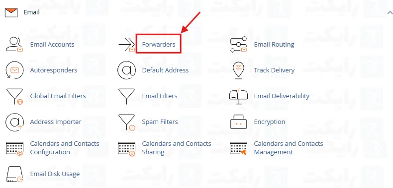 راهنمای ساخت ایمیل forwarder در سی پنل