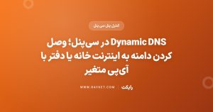 Dynamic DNS در سیپنل؛ وصل کردن دامنه به اینترنت خانه یا دفتر با آیپی متغیر